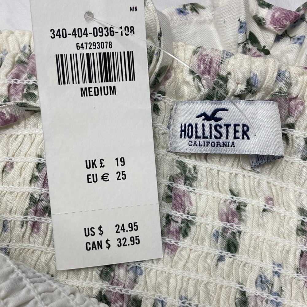 HOLLISTER SMOCKED TOP - Picture 4 of 4